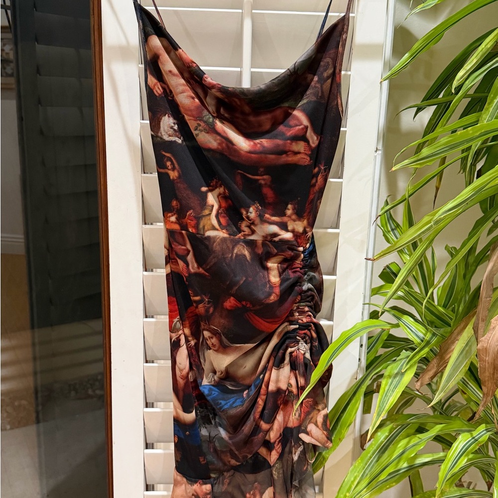 PrettyLittleThing Multicolor Artistic Dress